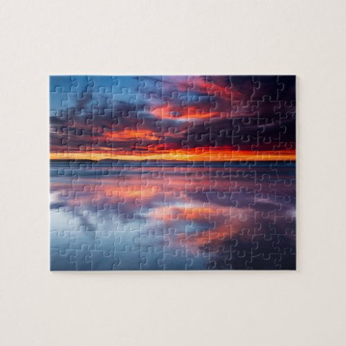 Sunset over the Channel Islands CA Jigsaw Puzzle