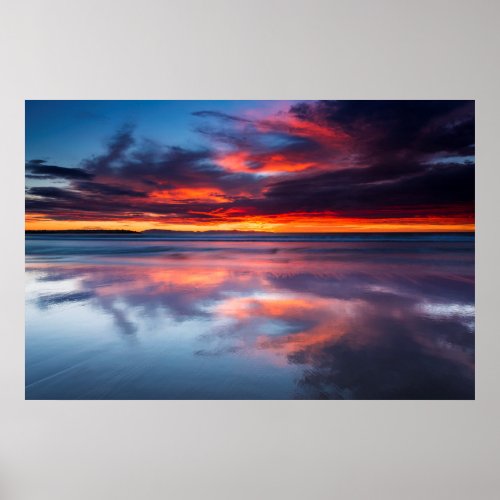 Sunset over the Channel Islands CA Poster