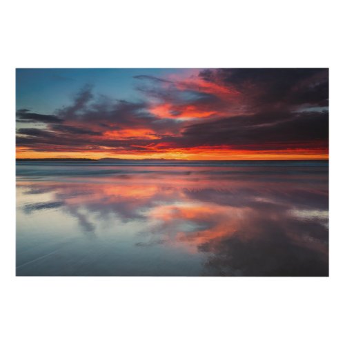 Sunset over the Channel Islands CA Wood Wall Art