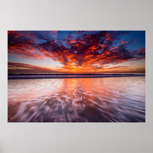 Sunset Over The Channel Islands Poster