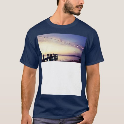 Sunset Over The Florida Keys Dock 1 T_Shirt