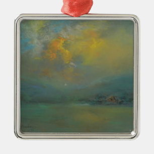 Sunset Over the Hills (by Glenn Cooper Henshaw) Metal Ornament