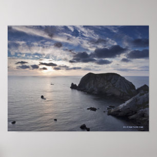 Sunset Over The Irish Coastline Poster