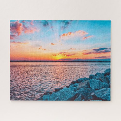 Sunset Over the Jetty Puzzle