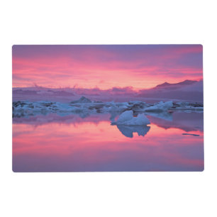 Sunset Over the Jokulsarlon Glacier Lagoon Placemat