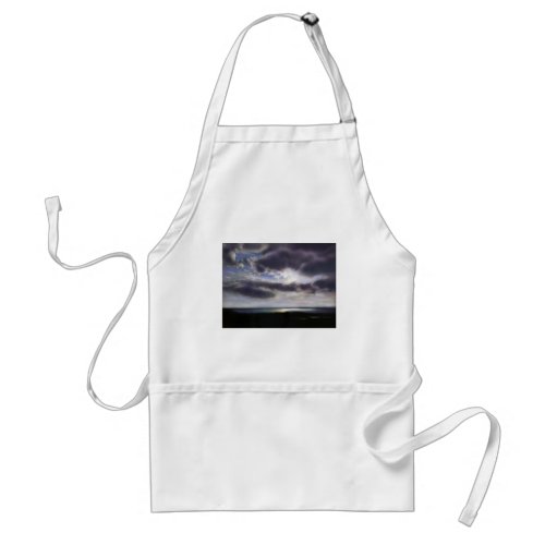 Sunset over the lake adult apron