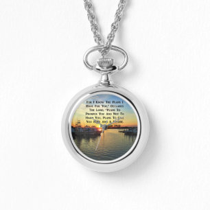 SUNSET OVER THE LAKE JEREMIAH 29:11 SCRIPTURE WATCH