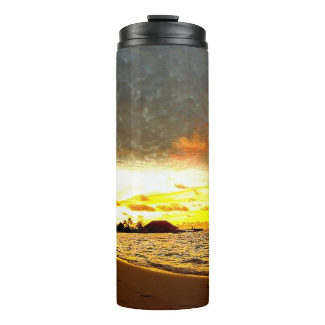 Sunset Over the Maldives Thermal Tumbler (Front)