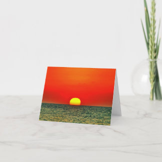 Sunset over the Med Card