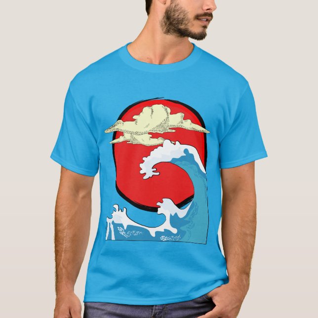 Sunset over the ocean T-Shirt (Front)