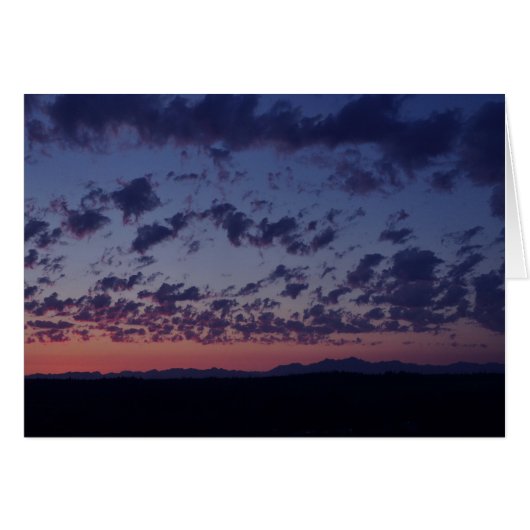 Sunset over the Olympic Mountains Cards (Front Horizontal)