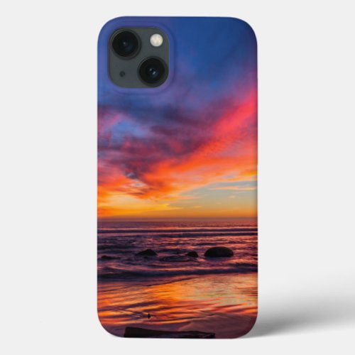 Sunset over the Pacific from Coronado 2 iPhone 13 Case