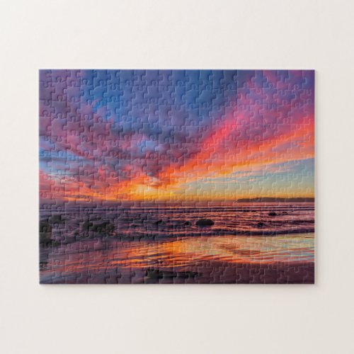 Sunset over the Pacific from Coronado 2 Jigsaw Puzzle