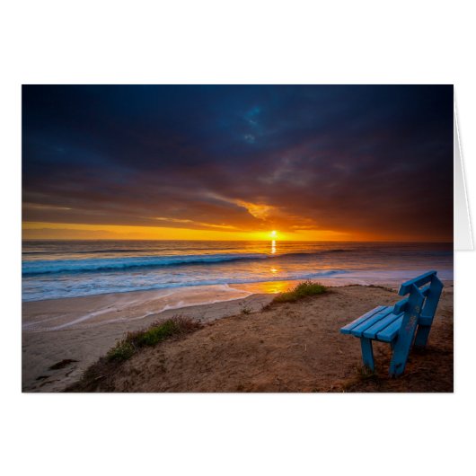 Sunset over the Pacific Ocean Cards (Front Horizontal)