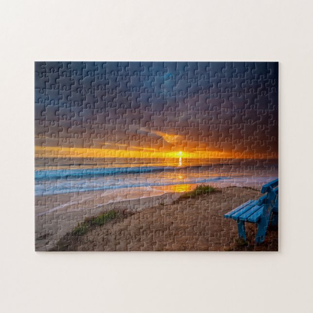 Sunset over the Pacific Ocean Jigsaw Puzzle (Horizontal)