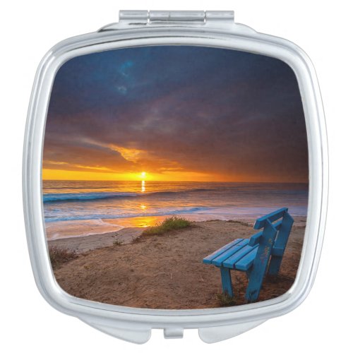 Sunset over the Pacific Ocean Makeup Mirror