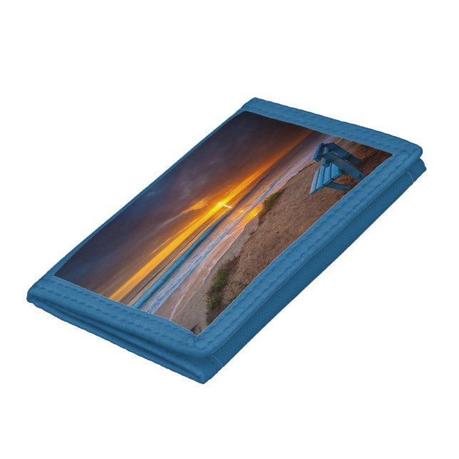 Sunset over the Pacific Ocean Tri-fold Wallet (Bottom)