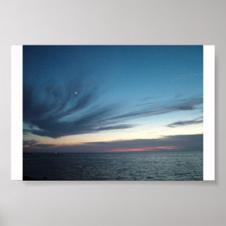 "Sunset Over the Pamlico Sound" Poster