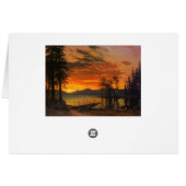 Sunset Over The River Cards (Back Horizontal)