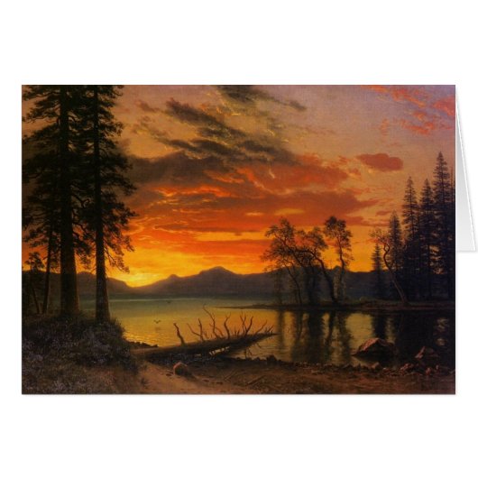 Sunset Over The River Cards (Front Horizontal)