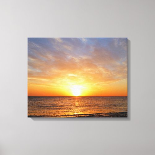 SUNSET OVER THE SEA CANVAS PRINT