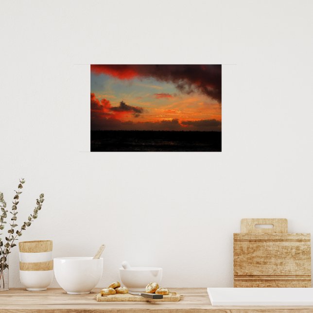 SUNSET OVER THE SEA POSTER (Kitchen)
