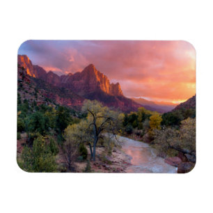 Sunset Over the Watchman Magnet