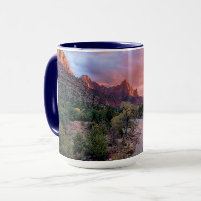 Sunset Over the Watchman Mug (Front Left)