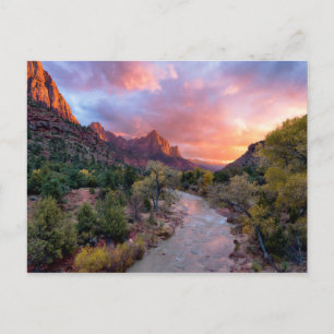 Sunset Over the Watchman Postcard