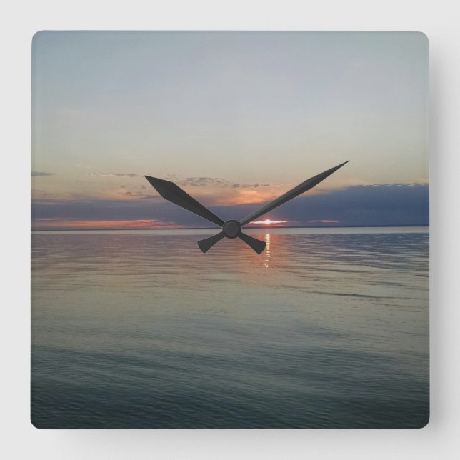 Sunset Over the Water Clock (Front)