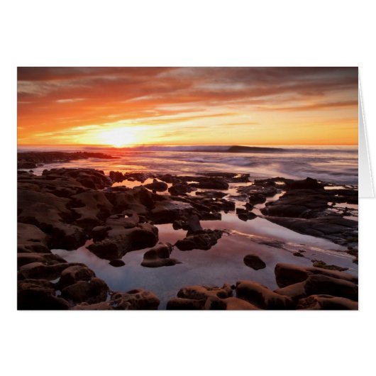 Sunset Over Tide Pools Cards (Front Horizontal)