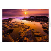 Sunset over tide pools, Hawaii (Front Horizontal)