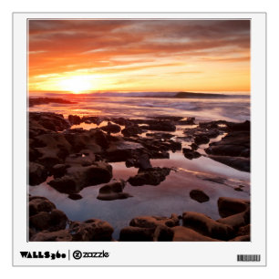 Sunset Over Tide Pools Wall Decal