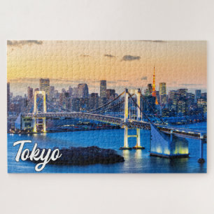 Sunset Over Tokyo, Japan Jigsaw Puzzle