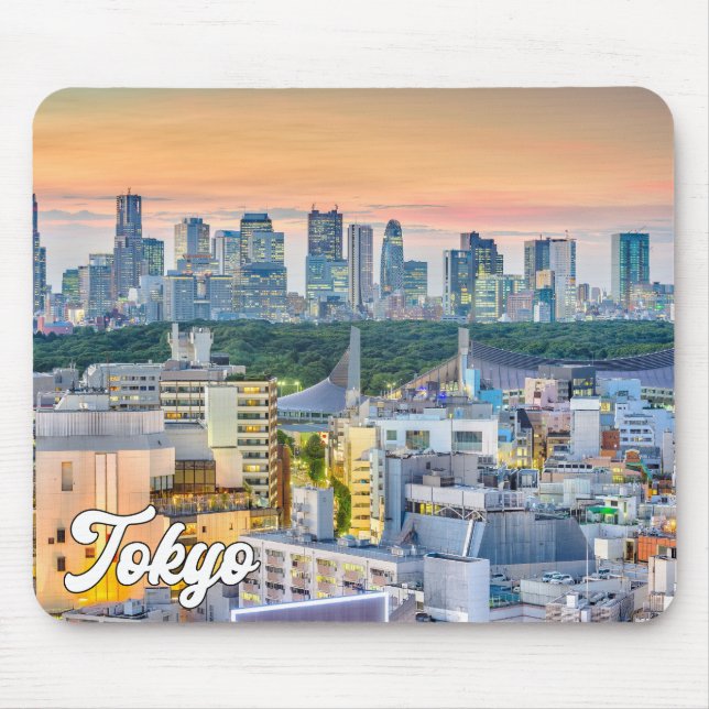 Sunset Over Tokyo, Japan Mouse Pad (Front)