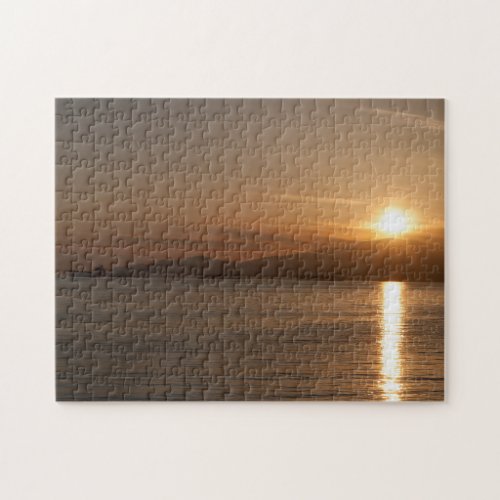 Sunset over Vancouver Bay _ Canada Jigsaw Puzzle