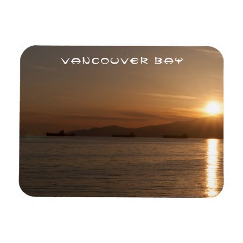 Sunset over Vancouver Bay _ Canada Magnet