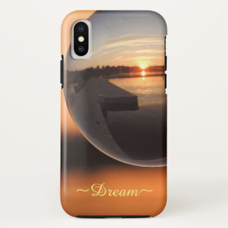 Sunset Over Water Crystal Ball - Dream iPhone X Case