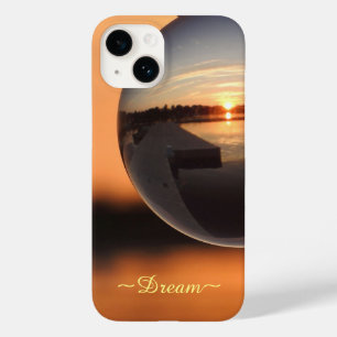 Sunset Over Water Crystal Ball - Dream Case-Mate iPhone 14 Case