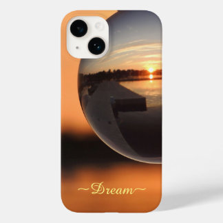 Sunset Over Water Crystal Ball - Dream Case-Mate iPhone 14 Case