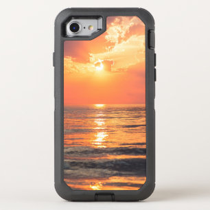 sunset over water OtterBox defender iPhone SE/8/7 case