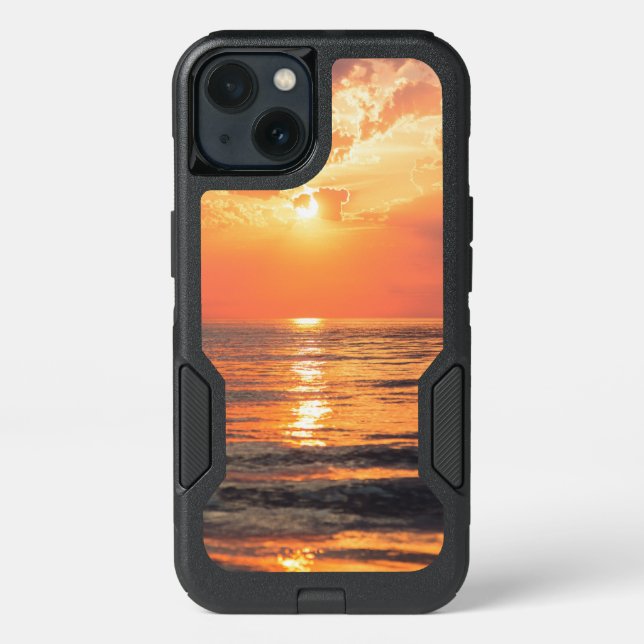 sunset over water otterbox iPhone case (Back)