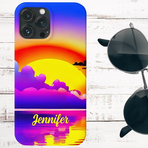 Sunset Over Water Signature  iPhone 13 Pro Max Case