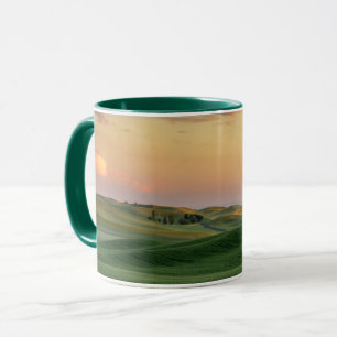 Sunset over Wheat Fields   Washington State Mug