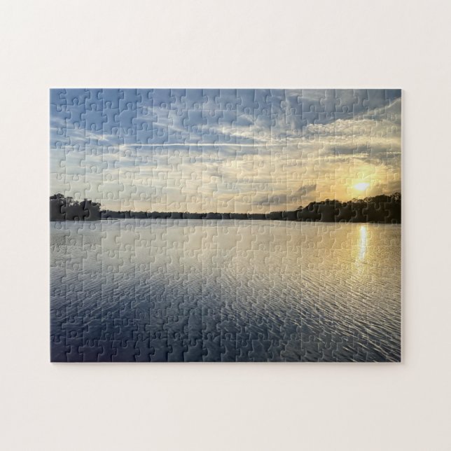 Sunset Over Wildcat Lake Jigsaw Puzzle (Horizontal)