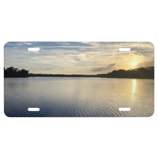 Sunset Over Wildcat Lake License Plate (Front)