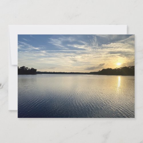 Sunset Over Wildcat Lake Note Card