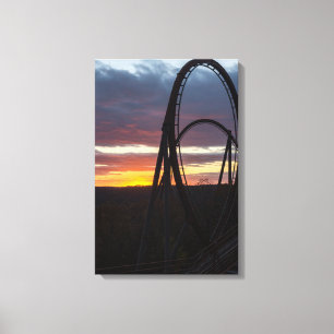 Sunset Over Wildfire Canvas Print