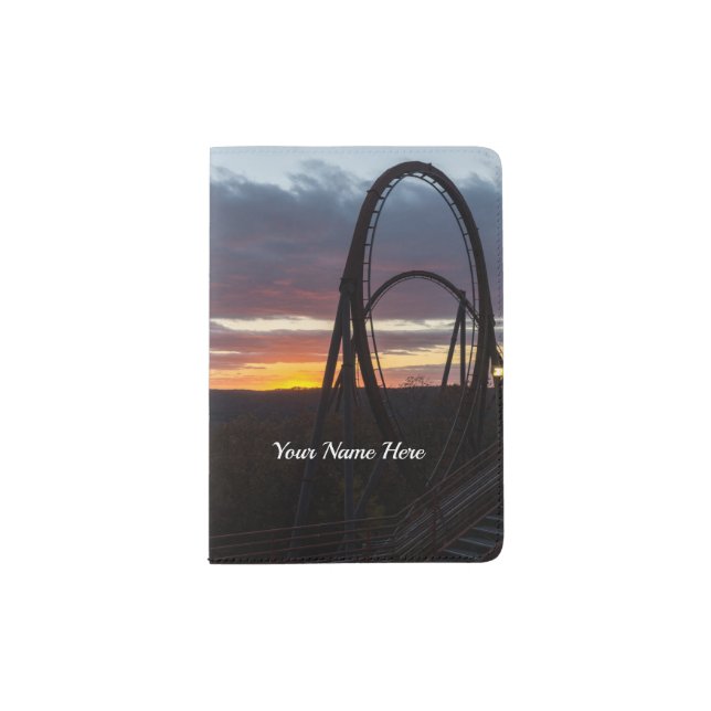 Sunset Over Wildfire Passport Holder (Front)
