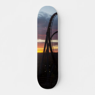 Sunset Over Wildfire Skateboard Deck